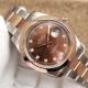Copy Rolex Datejust II Oyster 41MM 2-Tone Rose Gold Diamond Brown Dial Watch (4)_th.jpg